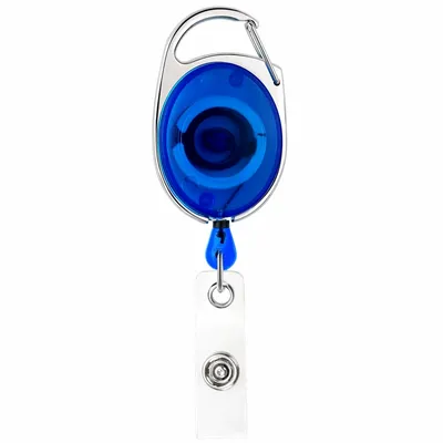 Premium Recoil Carabiner Badge Reel Keychain