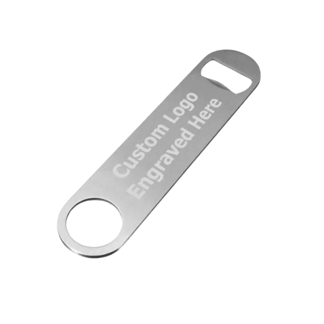 Metal keychain – bottle opener for sublimation printing - oval Oval, GADGETS \ KEY RINGS AND LUGGAGE HANGERS