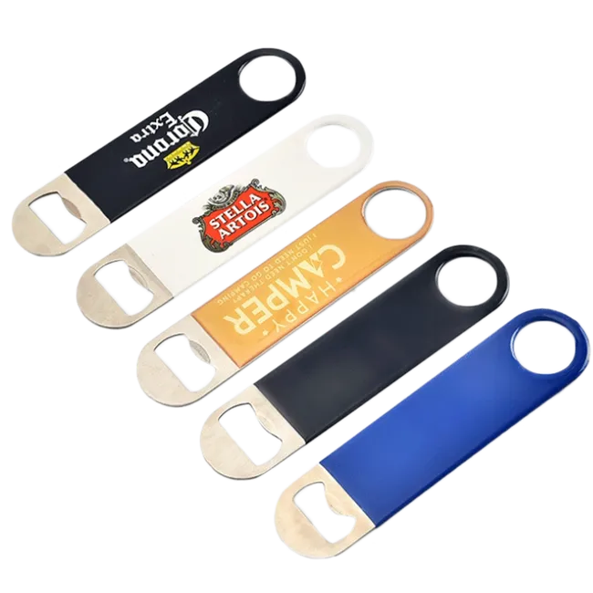 Metal keychain – bottle opener for sublimation printing - oval Oval, GADGETS \ KEY RINGS AND LUGGAGE HANGERS